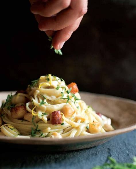 Fettuccine With Scallops Leites Culinaria