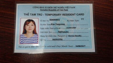 Who Are Eligible To Grant Vietnam Temporary Resident Card How To Get