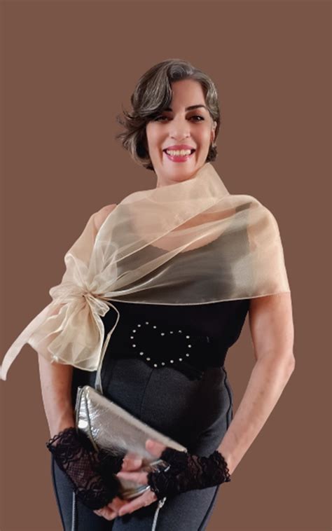 Echarpe Festa Bolero Nude Pérola Cristal P m Valor a Vista