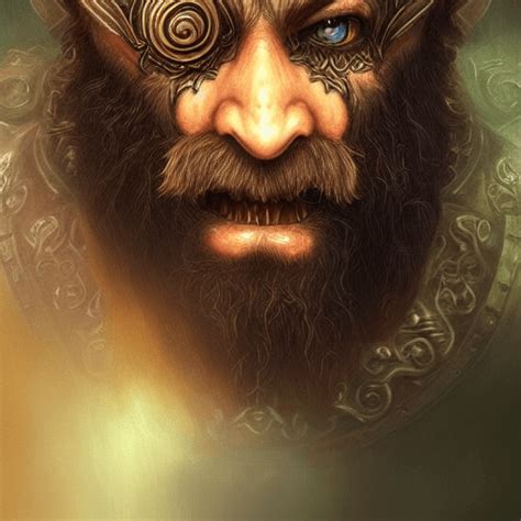 Bearded Dwarf Face World Of Warcraft Fine Art Creative Fabrica