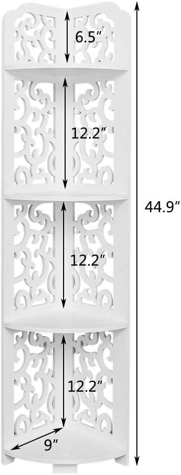 YUFUDE Estante esquinero de baño estantes esquineros para sala de estar