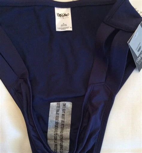 Womens Mossimo Navy Blue Bikini Swimsuit Hipster Bottoms Xl Nwt