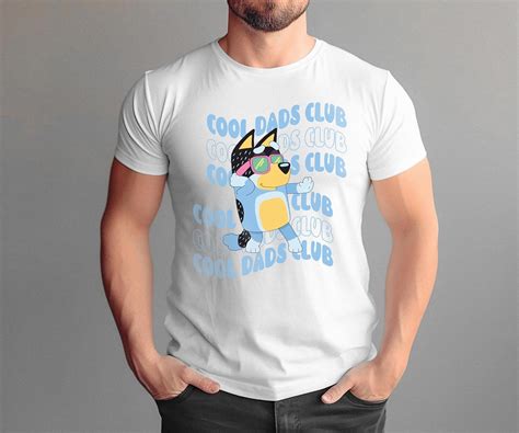 Bluey Rad Like Dad T Shirt Cool Dad Club Design Fathers Day Gift Unisex S Xl Hot Trending
