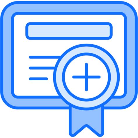 License Generic Blue Icon