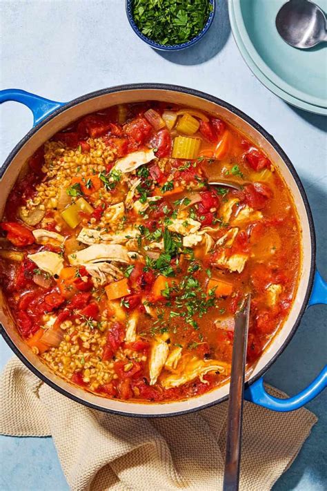 Chicken Freekeh Soup Recipe The Mediterranean Dish