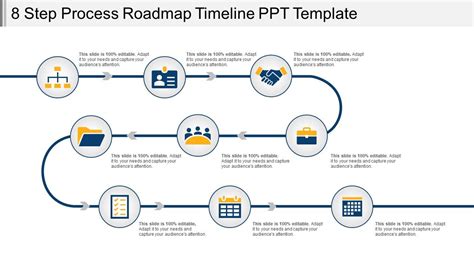 8 Schritte Prozess Roadmap Zeitleiste Ppt Vorlage Powerpoint Vorlagen