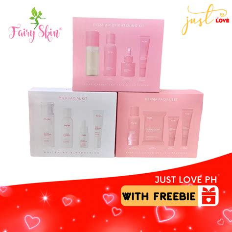 Fairy Skin Premium Brightening Kit Derma Facial Set Mild Facial Kit Shopee Philippines