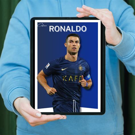 Ronaldo Poster Cristiano Ronaldo Poster Al Nassr Poster Soccer Poster