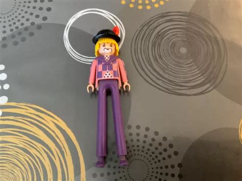 Playmobil Figurine Clown Du Cirque Ancien Avec Grandes Longues Jambes