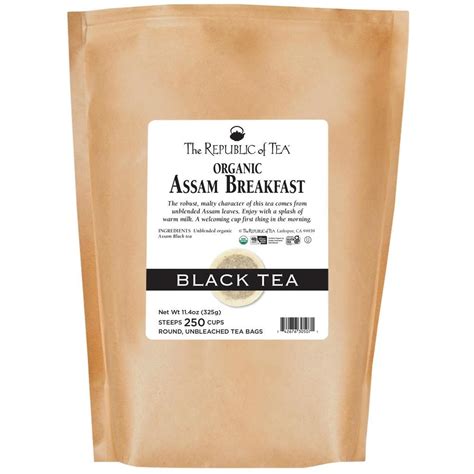 Organic Assam Breakfast Black Tea Bags The Republic Of Tea