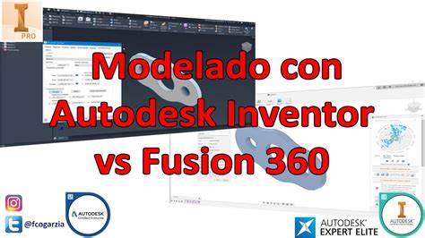 Autodesk Inventor Vs Fusion 360 Modelado Práctico Youtube