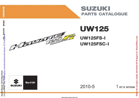 Suzuki Hayate 125 Fi Dcp Parts By YolandaPrueY Issuu