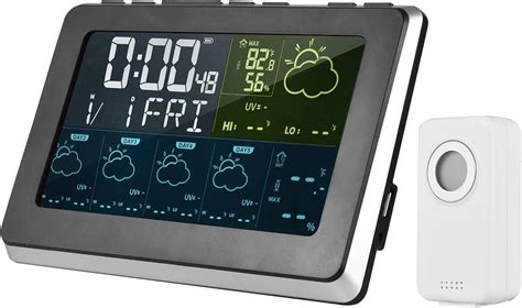 Karlak WLAN Wetterstation Tuya WiFi Smart LCD Wetterstation APP