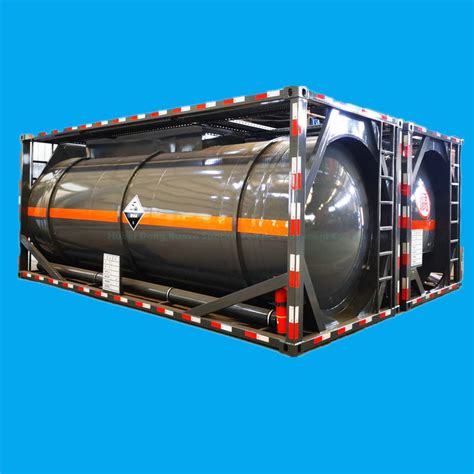 Customize 30FT 40FT Imo ISO Tank Container Lined PE For Petrochemicals