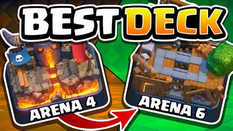 Best Deck For Arena In Clash Royale Youtube