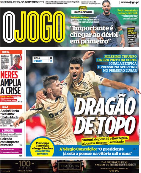 Fora De Jogo Capas A Razia De Les Es Na Luz A Vit Ria Do Fc Porto E