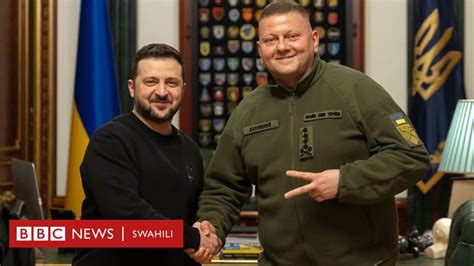 Valerii Zaluzhnyi Rais Zelensky Amfuta Kazi Kamanda Mkuu Wa Jeshi La