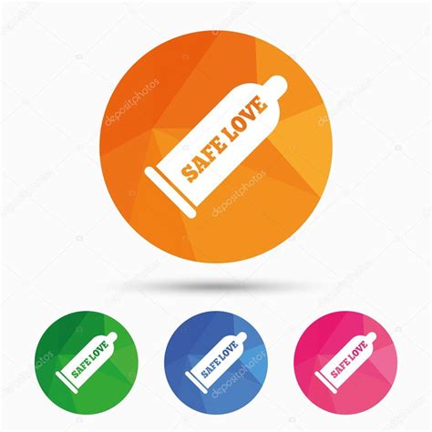 Condom Safe Sex Signs Stock Vector Image By Blankstock 120163330