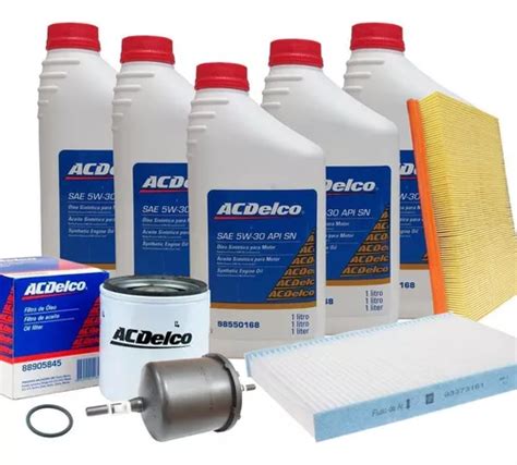 Kit Oleo 5w30 E Filtros Vectra 2009 2010 2011 Acdelco Parcelamento