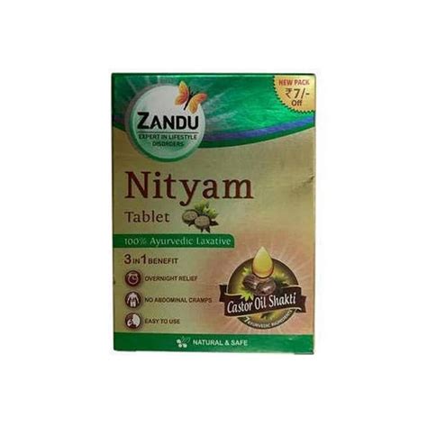Zandu Nityam Ayurvedic Vati (10 Tablets) | RichesM Healthcare