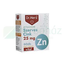 DR HERZ SZERVES CINK 25MG KAPSZULA 60DB Herbaház