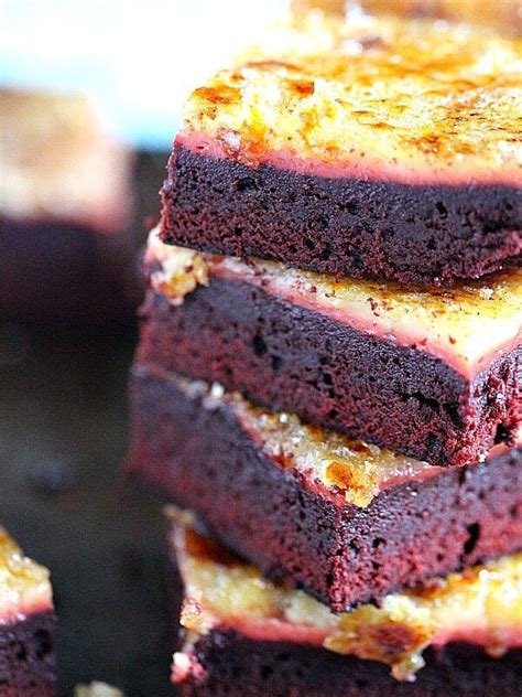 Red Velvet Creme Brûlée Brownies Sweet And Savory Meals