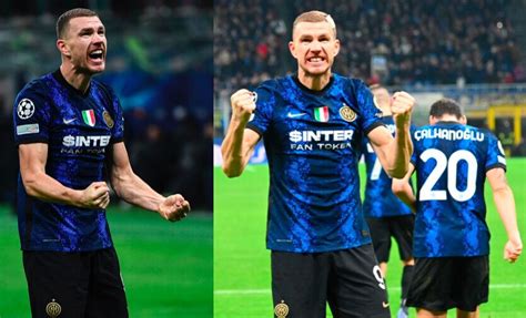 Dzeko Che Doppietta In Champions L Inter Stende Lo Shakhtar