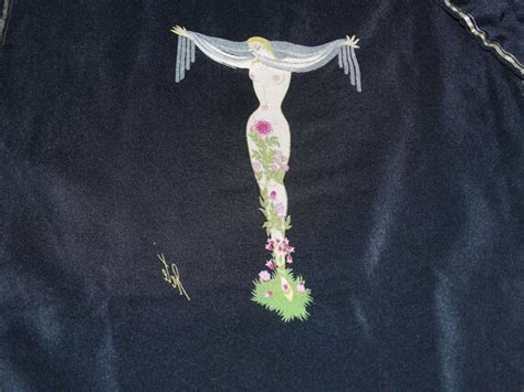 Rare ERTE Nude 100 Silk Scarf Made In Italy Vintage Rose Etsy