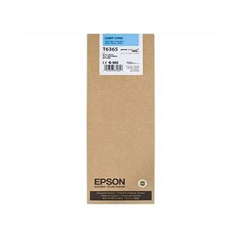 Genuine OEM Epson T636500 Light Cyan Ink Tank Cartridge 700ml