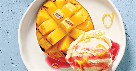 Grilled Mangoes With Ice Cream Recipe Life Beautiful Magazine