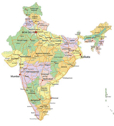 Calcutta On India Political Map