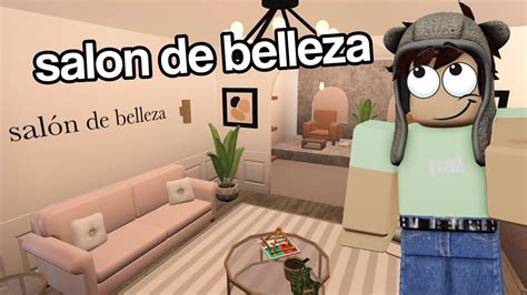 construí un salón de belleza con las NUEVAS COSAS de bloxburg YouTube