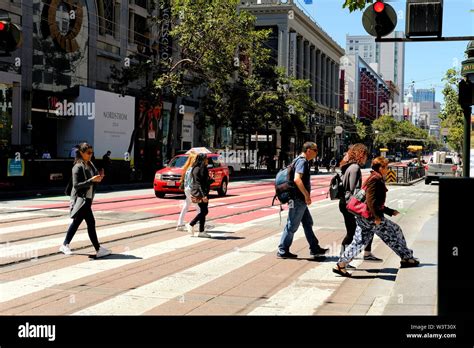 Walking Across Street High Resolution Stock Photography And Images Alamy