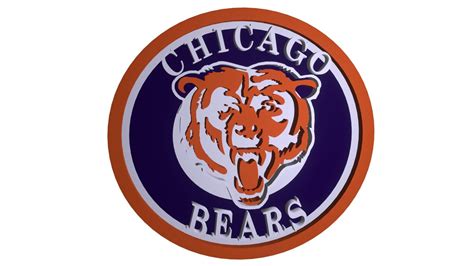 Chicago Bears Circle Logo - 3D Model by RogerDS