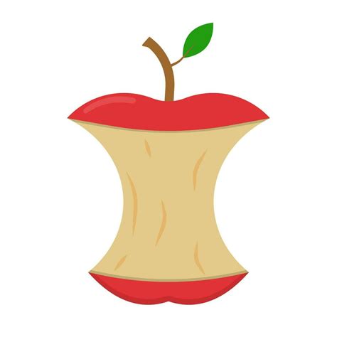 Leftover Apple Icon Apple Core Vector 27739358 Vector Art At Vecteezy