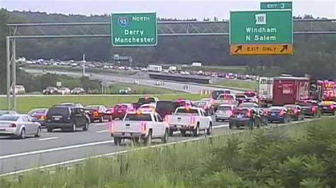 Crash causes significant traffic delays on I-93 North in Windham