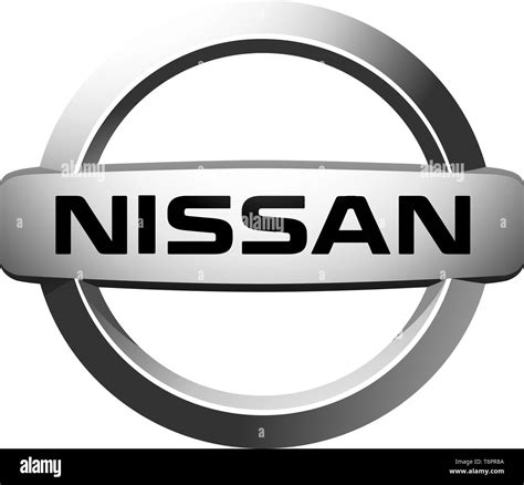 Nissan logo, corporate identity, lettering, optional, white background ...