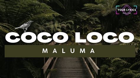 Maluma Coco Loco Lyrics Letra Youtube