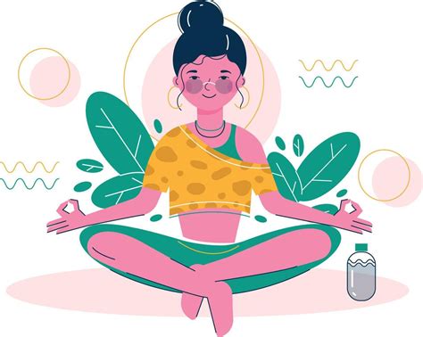 Meditation And Mental Well Being Vector Art At Vecteezy