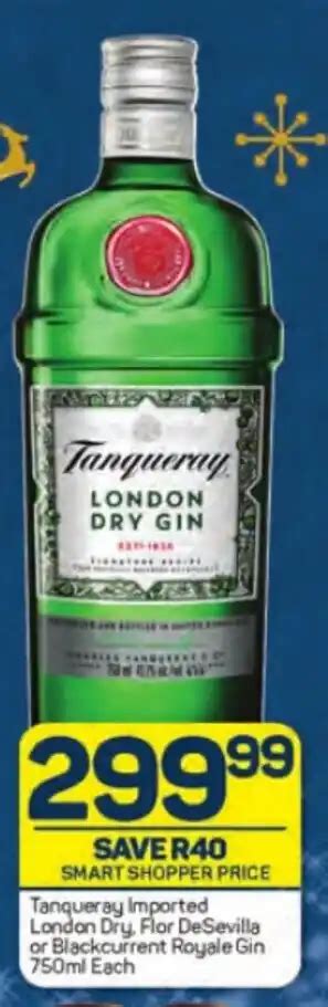 Tanqueray Imported London Dry Flor Desevilla Or Blackcurrent Royale