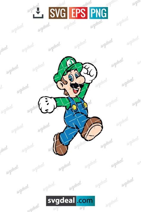 Luigi Svg Svg Free Files Cute Cartoon Characters Svg