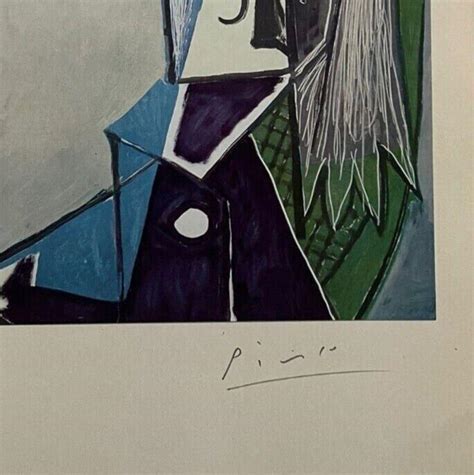 Pablo Picasso Original Print Hand Signed With Coa 44 100 Portrait Of