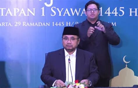 Hasil Sidang Isbat Hari Raya Idul Fitri Jatuh Pada Tanggal 10 April