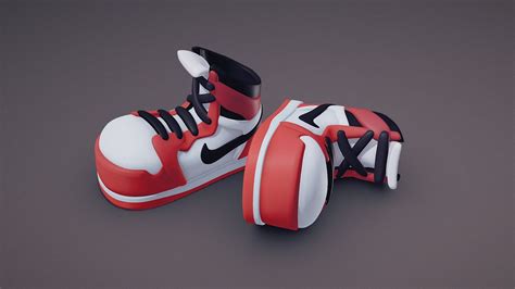 Air Jordan Retro 1 Sneakers 3d Model By Nk Nkow [1d2ac2e] Sketchfab