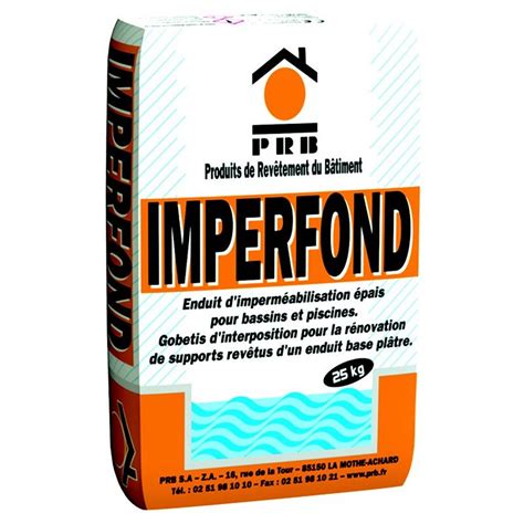 Mortier D Imperm Abilisation Prb Imperfond Blanc