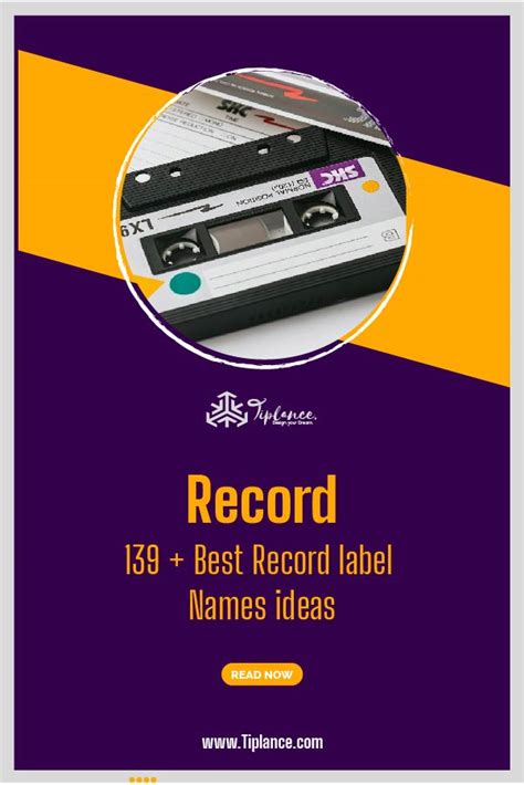 Record Label Names Ideas Tiplance