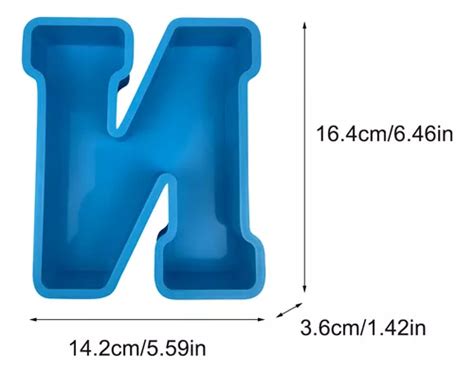 L Molde De Resina Epoxi Alfabeto Grande Letra Inglesa Silico Cuotas