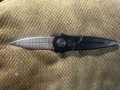 Asheville Steel Paragon Warlock Knife Black Aluminum Sorcerer Free