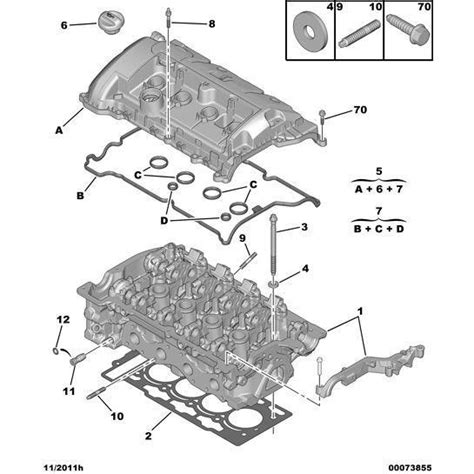 Citroen Berlingo Petrol Cylinder Head Fixing Assembly