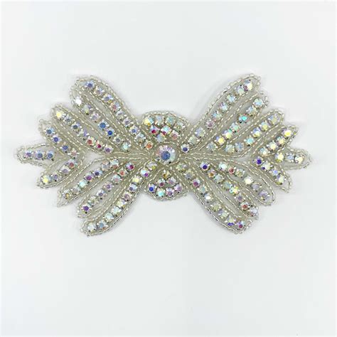 Esprit Rhinestone Applique Iron On Shine Trim